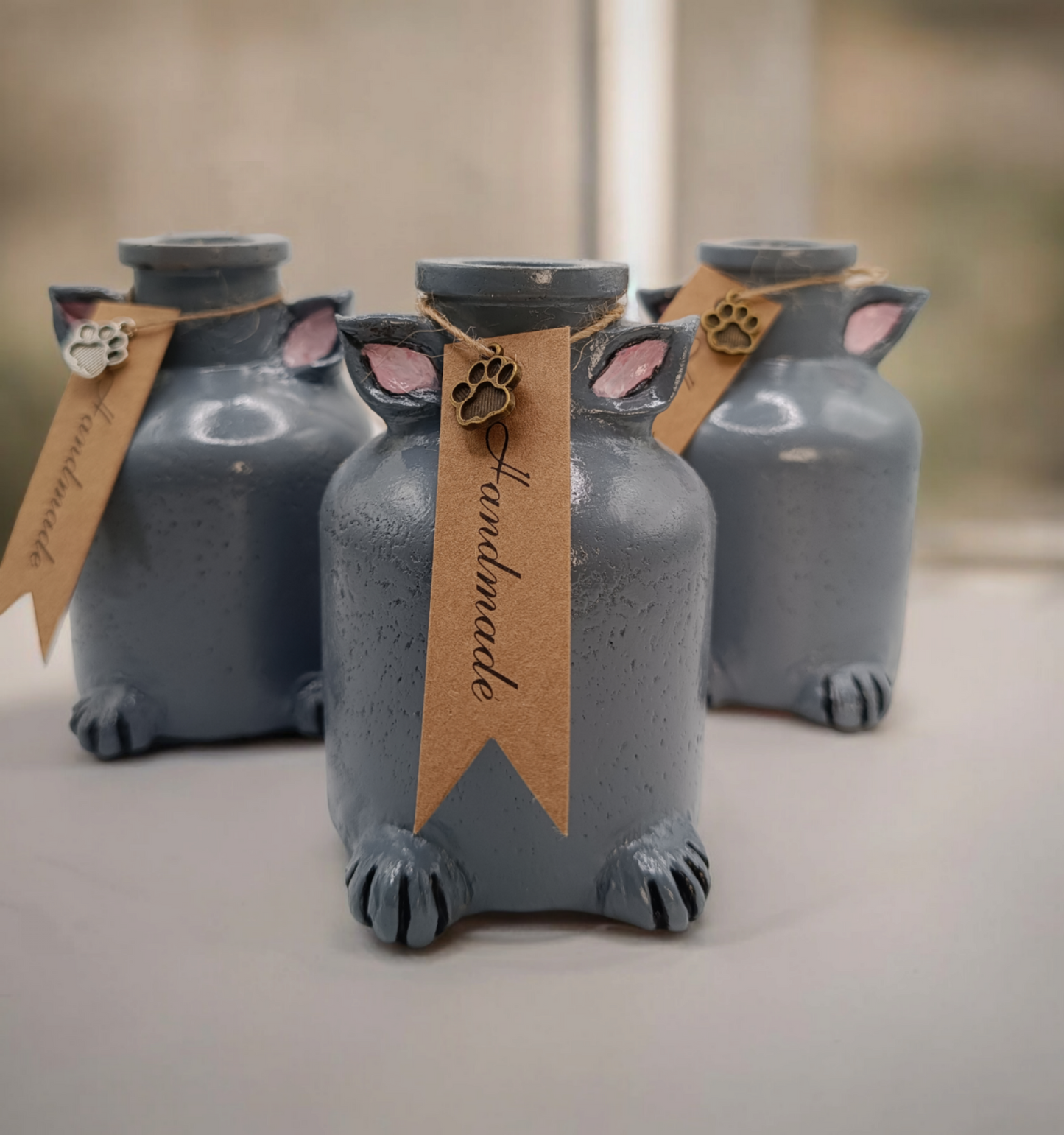 Cute Handmade Cat Vase