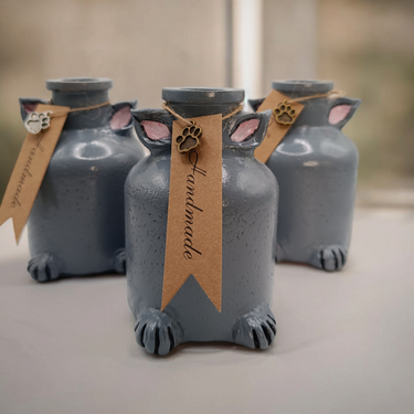 Cute Handmade Cat Vase